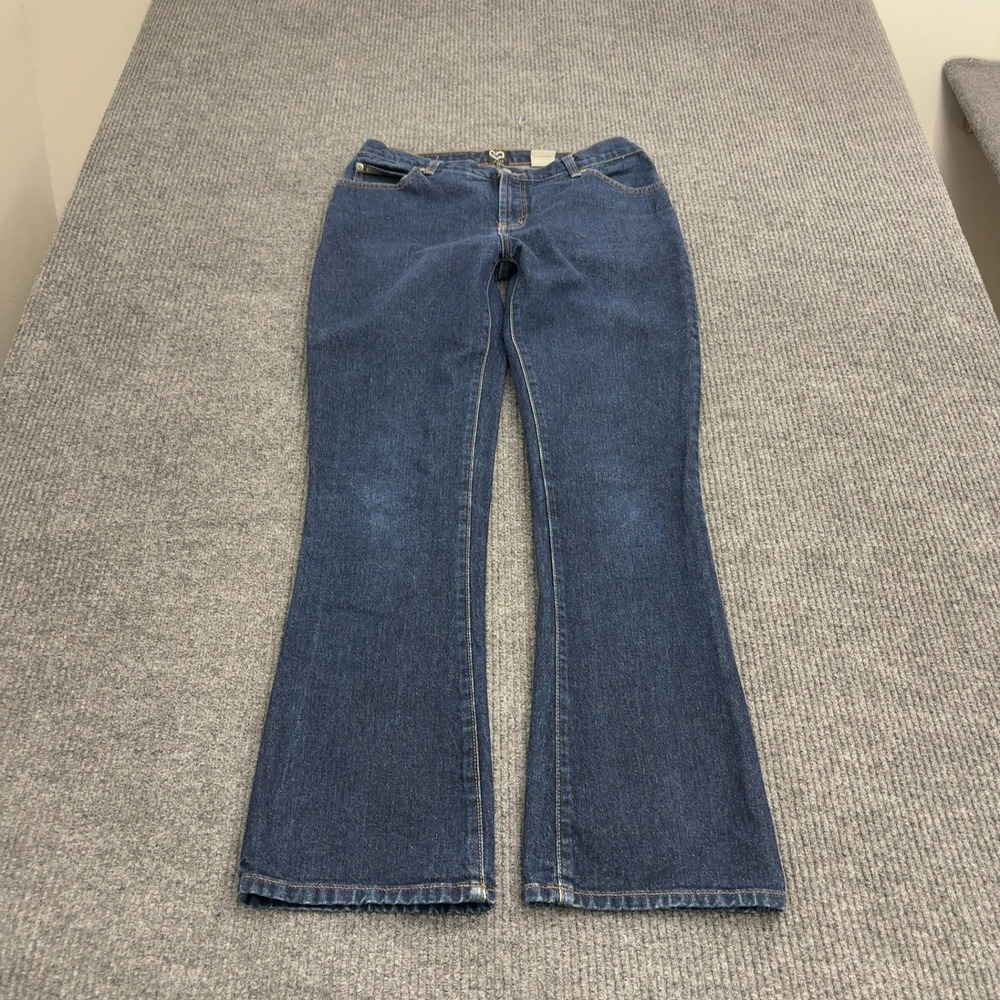 Vintage XOXO Jeans Womens 11/12 Blue Cotton Denim Flare High Rise Y2K Retro